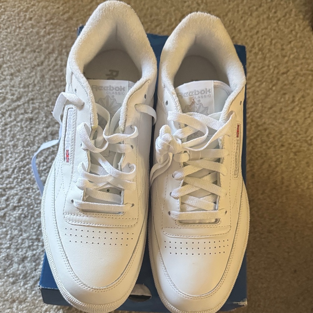 Reebok Classic White Leather Sneakers